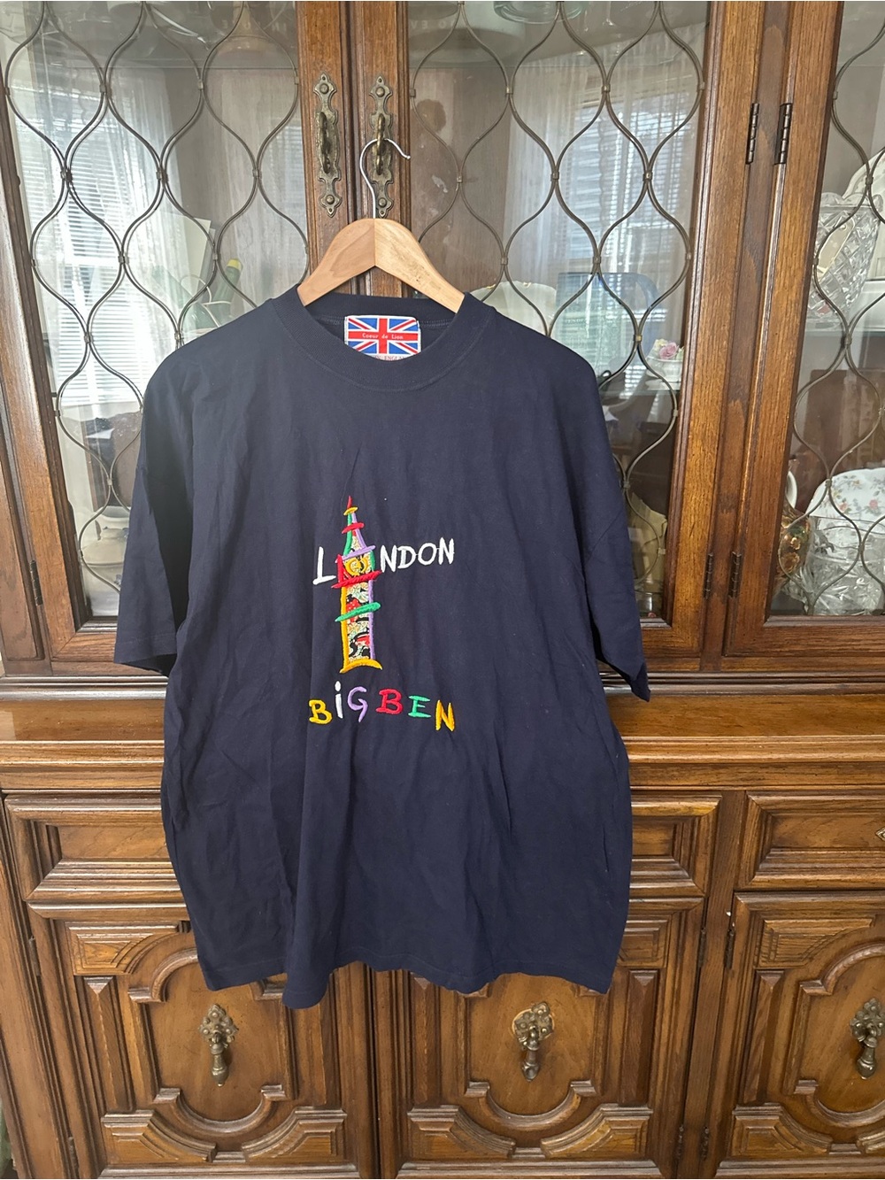 Vintage London Big Ben Graphic Tee - Black